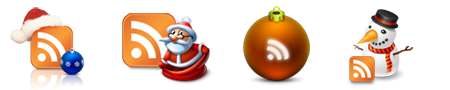 новогодние RSS иконки